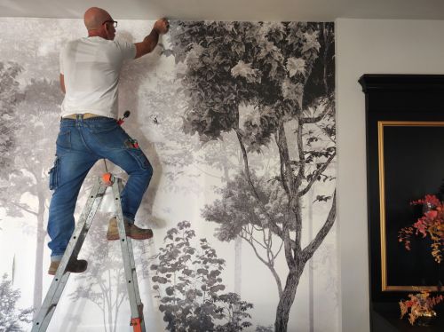 Archisio - Vendumm - Progetto Carta da parati le mur qui parle