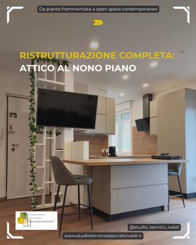 Archisio - Studio Tecnico Associato Ivaldi Carrer - Progetto Ristrutturazione attico al nono piano