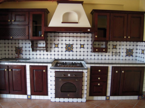 Archisio - Showroom di Cucemursrl - La nostra azienda si occupa di realizzare cucine in muratura prefabbricate arricchite con con maioliche e top in pietra lavica ceramizzatarealizzata a mano Inoltre realizziamo favolosi tavoli per g