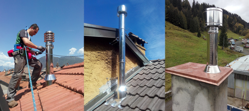 Archisio - Lavoro di Caminpulendo - Spazzacaminopulizia forni pizzeria video ispezioni installazioni linee vita installazioni e risanamenti canne fumarie assistenza tecnica e pulizia stufe a pellet