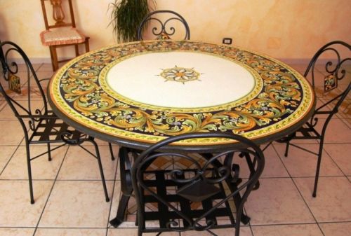 Archisio - Showroom di Siad Ceramiche Di Di Benedetto V Ardito A Sn - Ceramiche di caltagironeTable lava stone - lavastain tischTavoli in pietra lavica decoratiOfferta tavoliIlluminazioneOggetti darredoCeramiche di caltagirone occasioneCucine in muratura