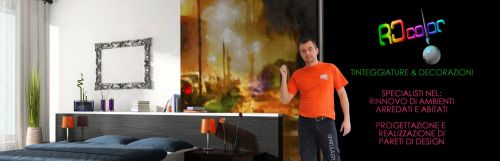 Archisio - Lavoro di Rc Color - Tinteggiature decorazioni Veloci - inodore - senza polvere innovative - personalizzate - emozionali Puliz