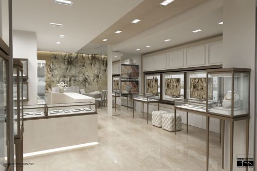 Archisio - Progetto di Andrea Vincenti - La bmbdecorline lazienda specializzata nella progettazione e produzione di interni per gioielleria di alt qualit Vantando ormai 30anni di esperienza nel settore i nostri falegnami realizza