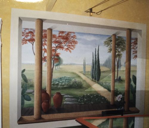 Archisio - Lavoro di Elisabetta Maestripieri - Progetto e realizzazione di pareti e soffitti dipinti restyling completo di stanze da rinnovare sia nelle abitazioni che in attivit commerciali mobili dipinti restauro pitture murali