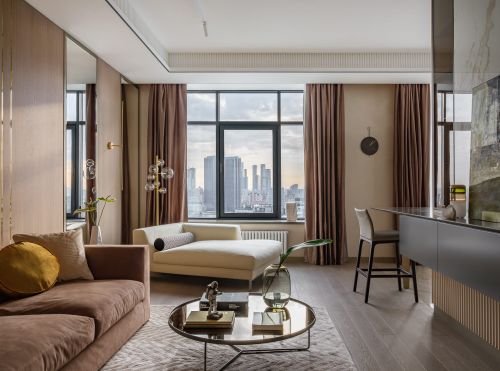 Archisio - Progetto di Igor Sitkilov - Linterno ideale a nostro avviso costituito da diversi componenti una combinazione armoniosa di tutti gli elementi interni tessuti e oggetti decorativi accuratamente selezionati raffinatezz