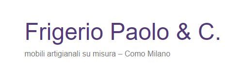 Archisio - Impresa Frigerio Paolo C - Falegnameria - Arosio CO