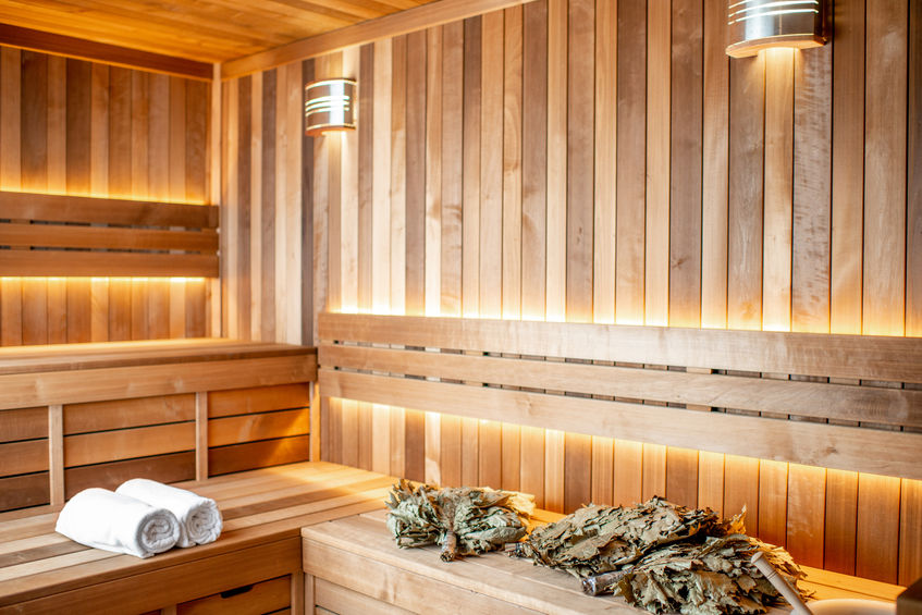 illuminazione sauna 