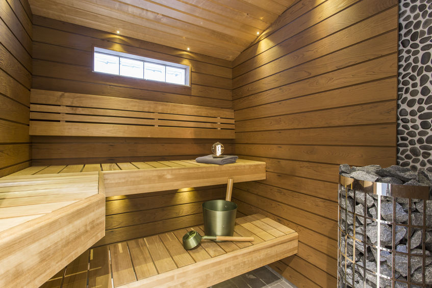 sauna in legno