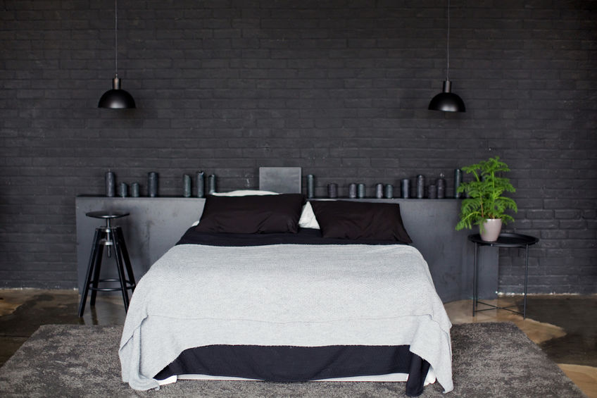 Camera da letto in black & white per arredare una zona notte di stile