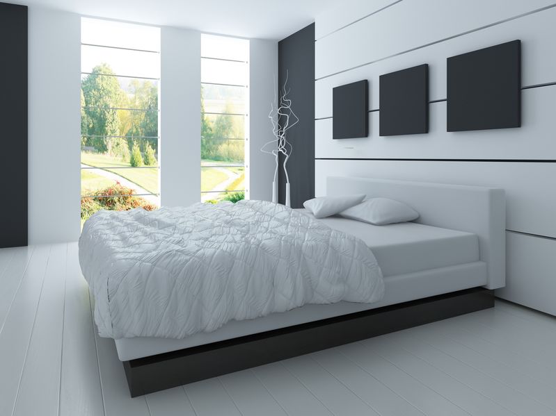 Come arredare una camera da letto moderna in bianco