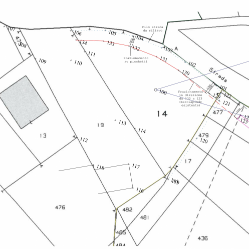 Archisio - Geometra Rinaldi Luca - Progetto Frazionamento di terreno