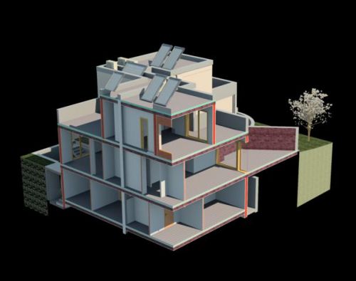 Archisio - Enrico Paolozzi - Progetto Villino trifamiliare