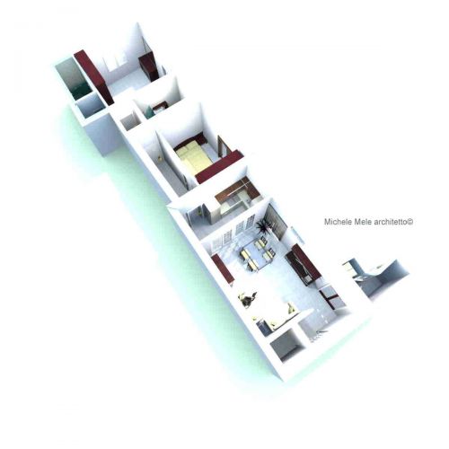 Archisio - Michele Mele - Progetto Appartamento stile moderno