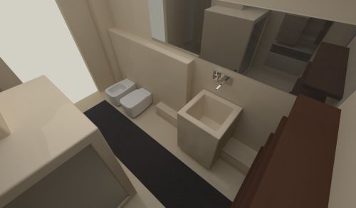 Archisio - Michele Ricupero - Ecoarchitettare Studio - Progetto Rinnovamento di un bagno con finitura materica