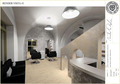 Archisio - Riccardo La Barba - Progetto Negozio parrucchiera