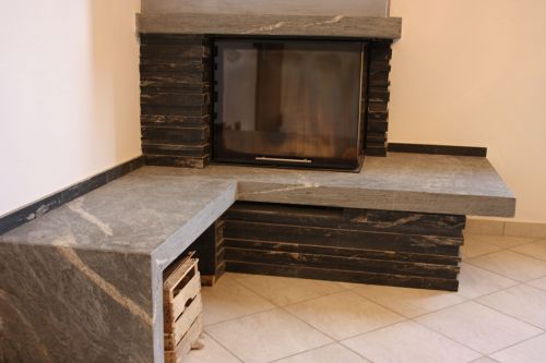 Archisio - Marmorex srl - Progetto Camino in marmo e pietra
