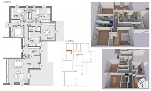 Archisio - Sumisura Architetti - Progetto Ristrutturazione appartamento anni 60
