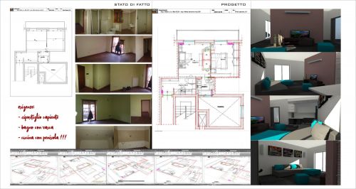 Archisio - Monica De Amicis - Progetto Bilocale 50 mq