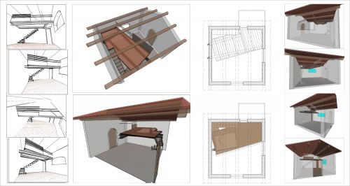 Archisio - Monica De Amicis - Progetto Interior design - soppalco