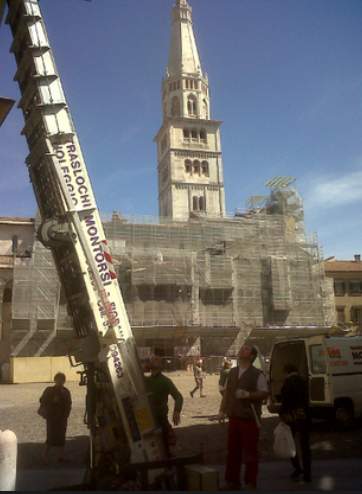 Archisio - Trasporti Montorsi Maurizio Traslochi - Progetto Trasporto con utilizzo di piattaforme e scale aeree