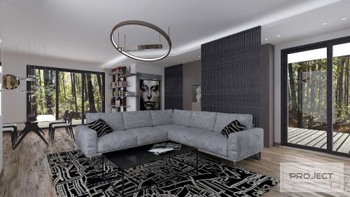 Archisio - Alberto Lapenna - Progetto Progetto di una villa residenziale con studio degli spazidegli arredi e dei corpi illuminanti