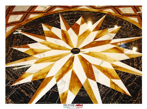 Archisio - Falzone Marmi - Progetto Mosaici e pavimenti in marmo
