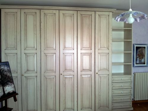 Archisio - Sani Falegnameria - Progetto Armadio a muro su misura in legno