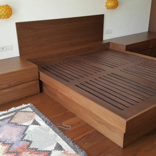 Archisio - Falegnameria Salvioli - Progetto Struttura per letto in legno