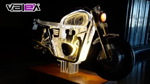 Archisio - Vala Lampade - Progetto Lampada motocicletta marca triumph