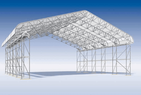 Archisio - 100 Ponteggi srl - Progetto Coperture provvisorie in alluminio leggero