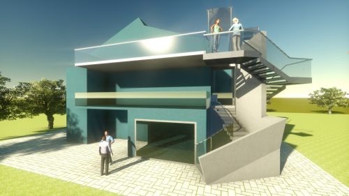 Archisio - Davide Amerio - Progetto Scala esterna