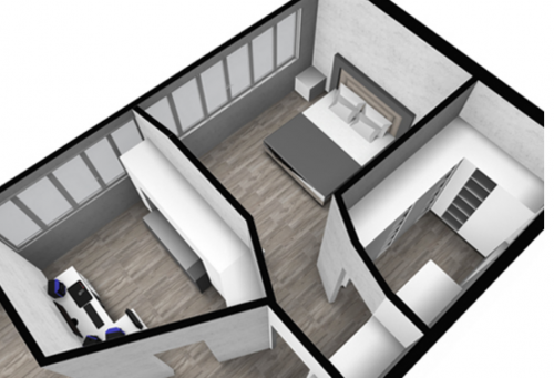 Archisio - Alessandro Romeo - Progetto Fusione e ristrutturazione appartamento