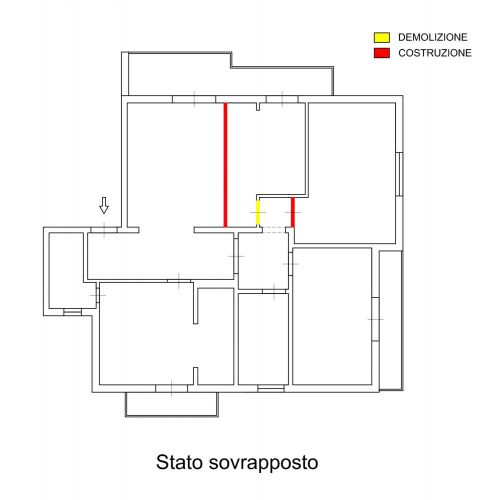 Archisio - Giuseppe Tripodi - Progetto Diversa distribuzione degli spazi interni