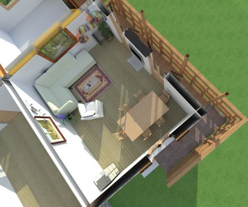 Archisio - Stefano Molatore - Progetto Render con sezioni edificio