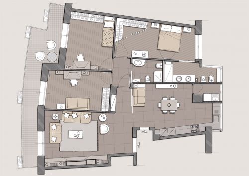 Archisio - Mario Pucciarelli - Progetto Appartamento otta2