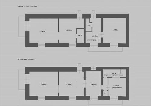 Archisio - Elisa Cuccovillo - Progetto Ristrutturazione e ampliamento appartamento nel centro storico di trani
