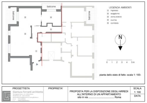 Archisio - Gianluca Ferranti - Progetto Appartamento 150 mq