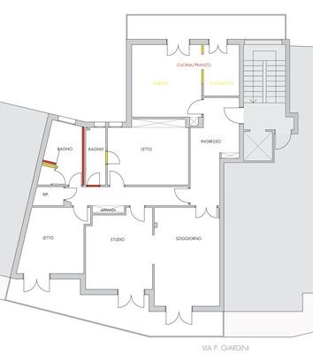 Archisio - Giulia Goldoni - Progetto Opere interne ad appartamento esistente
