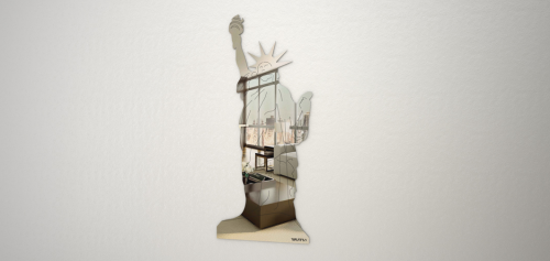Archisio - Rifletto Specchi In Acciaio Inox - Progetto Statua della libert