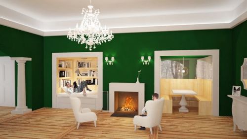 Archisio - Francesco Antoniazza - Progetto Salone dagli spazi intimi e inaspettati