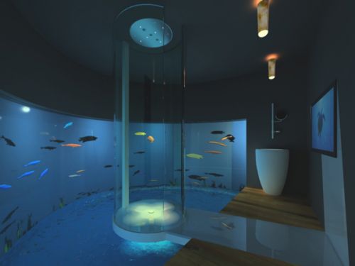 Archisio - Gk Architetti - Progetto Bagno acquario