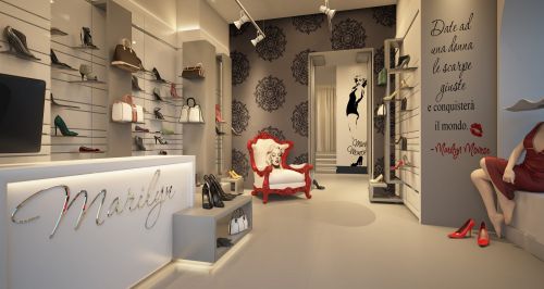 Archisio - Antonio Vitiello - Progetto Marilyn negozio di calzature