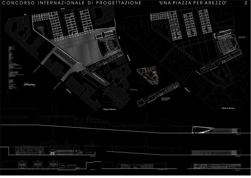 Archisio - Marco Mazzella - Progetto Concorso teatro-biblioteca-complesso residenziale