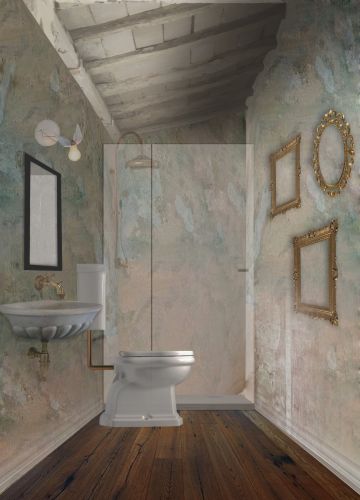 Archisio - Chiara Santi - Progetto Progetto per bagno in stile dlabr