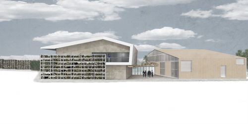 Archisio - Pedone Working - Progetto Scuole innovative - concorso per la realizzazione dellistituto professionale di alanno pe