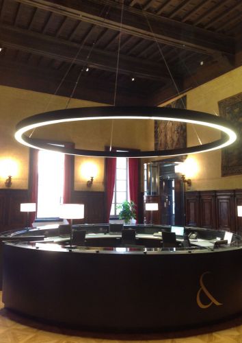 Archisio - Illuminazione Chary - Progetto Studio avvocati - roma - arch M Lack Sospensione in metallo 540 cm con illuminazione bidirezionale led