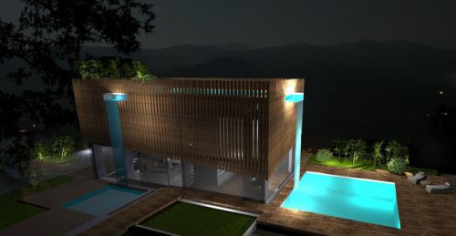 Archisio - Paolo Del Grande Architetto - Progetto Villa roof pool