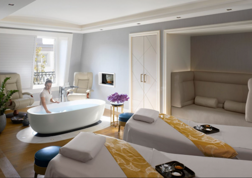 Archisio - Metex Design Group - Progetto Four seasons hotel des bergues geneva- spa mont blanc izumi restaurant