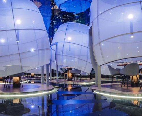 Archisio - Forme Dacqua - Progetto Fontane da interno - ristorante sushic