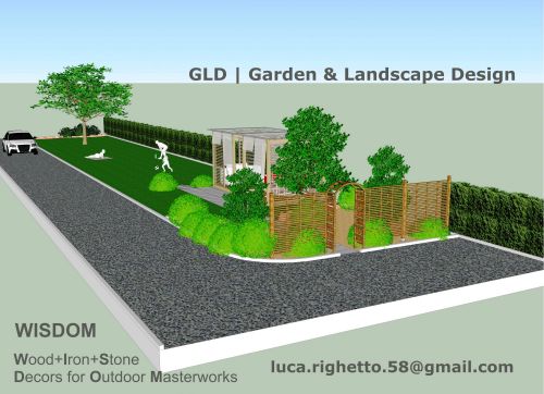 Archisio - Luca Righetto - Progetto Progettazione giardini Nastro verde